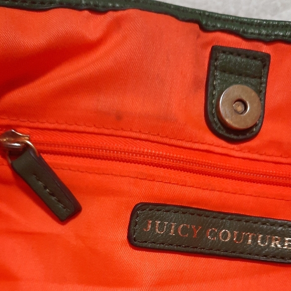 Juicy Couture Green and Tan Tote Bag - Picture 11 of 13